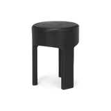 Riya Solid Black Wooden Stool