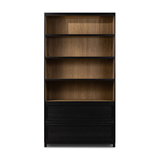 Millie Bookcase in Drifted Matte Black