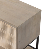 Kelby Small Media Console in Light Wash