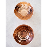 Copper Hammered Pinch Pot - Set of 2
