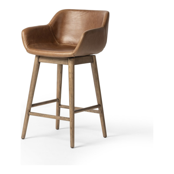 Hannah Swivel Stool in Sonoma Chestnut