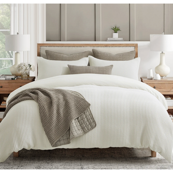 Waffle Duvet Set Twin