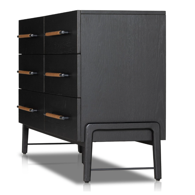 Rosedale 6 Drawer Dresser in Ebony Oak