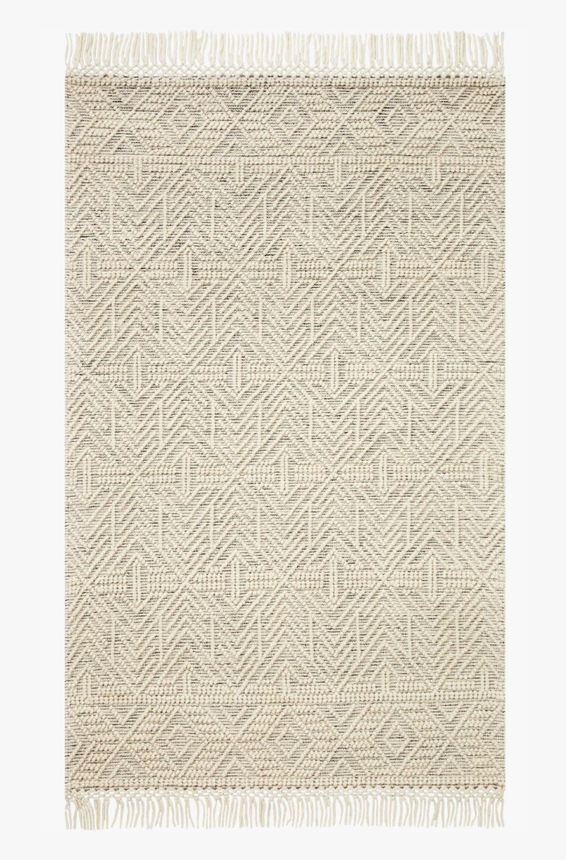 Noelle Area Rug in Ivory/Black