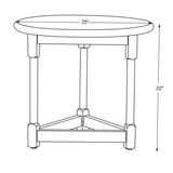 Leandro End Table in Brown