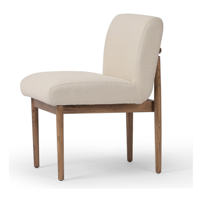 Markia Dining Chair in Boucle Light Taupe