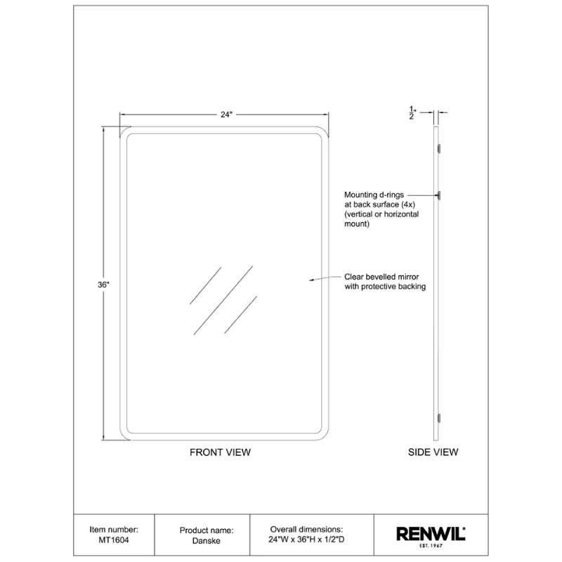 Danske Wall Mirror