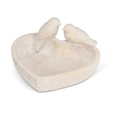 Heart Shaped Bird Feeder with 2 Birds