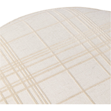 Sinclair Large Round Ottoman in Sheffield Ivory