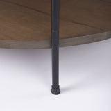 Larkin Coffee Table Round - Dark Brown