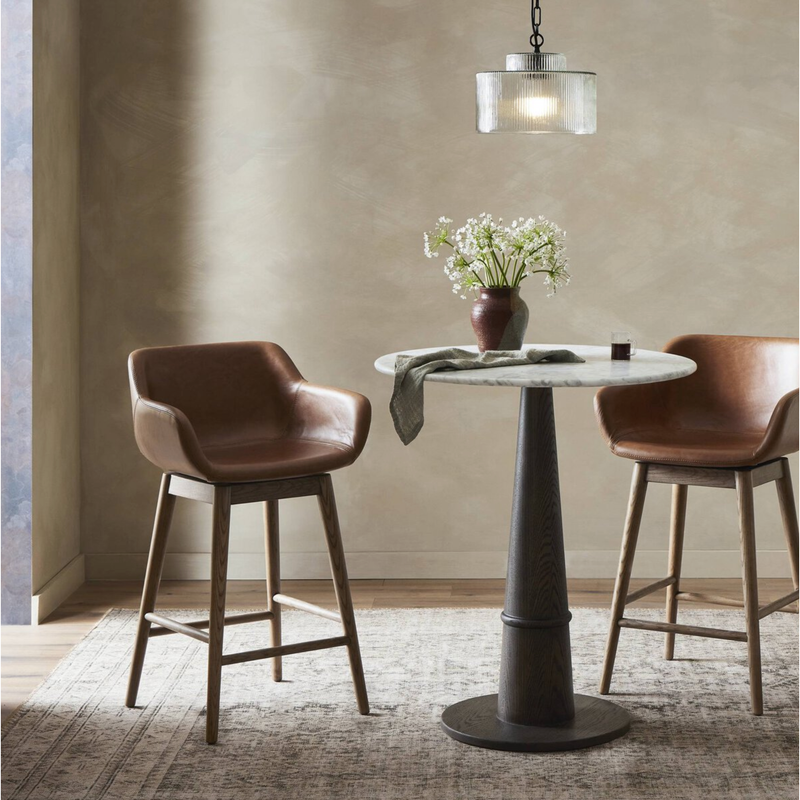 Hannah Swivel Stool in Sonoma Chestnut