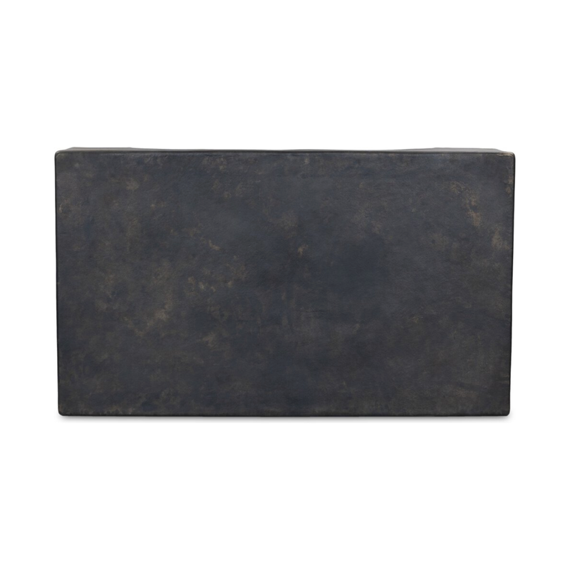 Palumbo Outdoor Coffee Table in Distressed Bronze