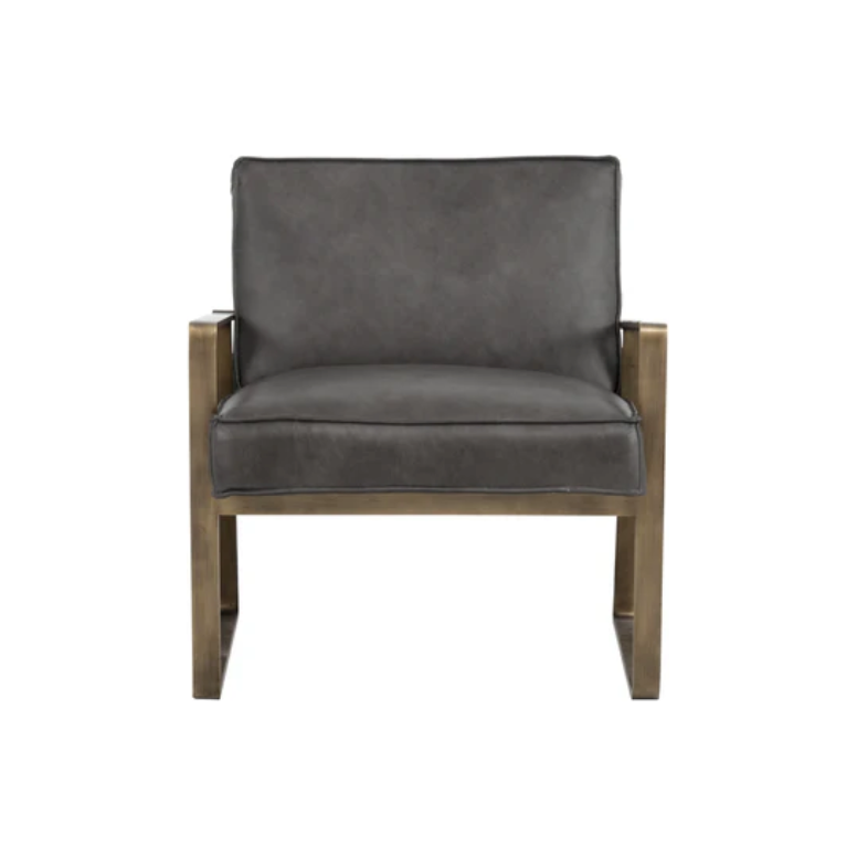 Kristoffer Lounge Chair in Steel Grey