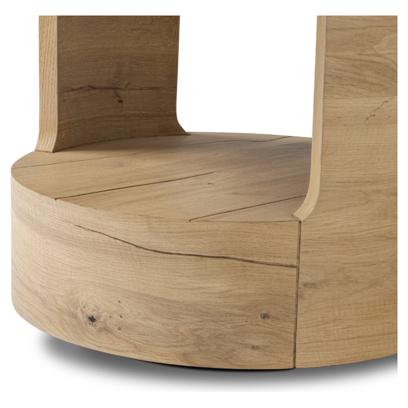 Matheus End Table in Natural French Oak