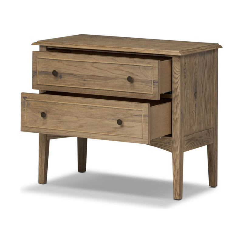 Maggie Nightstand in Aged Smoked Oak