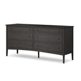 Maggie 6 Drawer Dresser in Smoked Black Oak