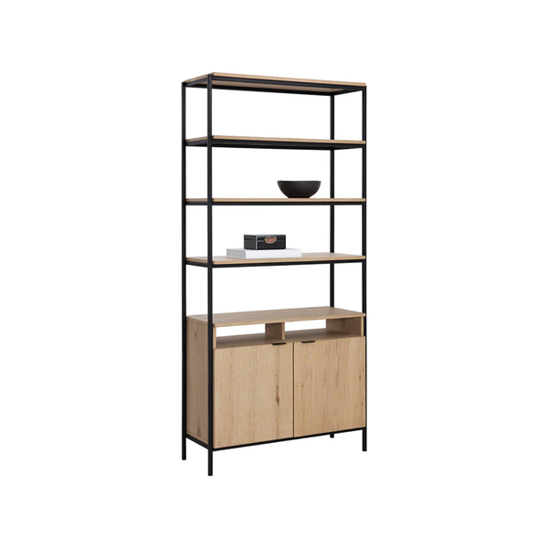 Ambrose Modular Bookcase in Rustic Oak - Large