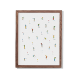 Mini Golfers Watercolour Print
