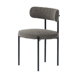 Cleo Dining Chair in Brown Boucle