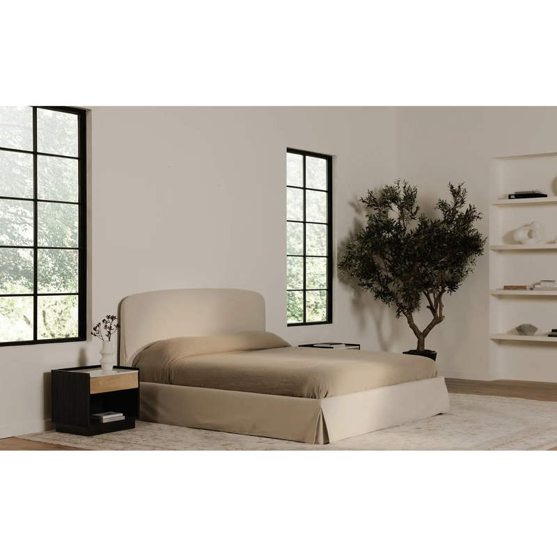 Joan Storage Bed in Cream