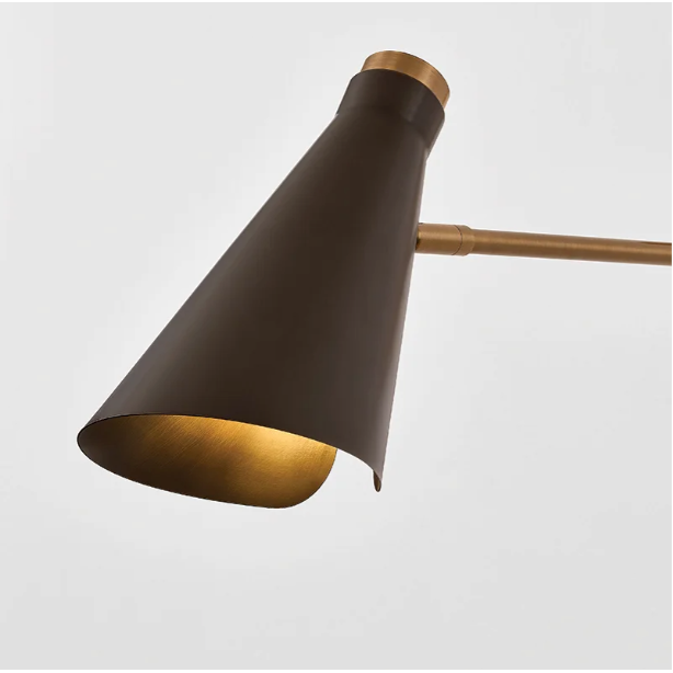 Andersen Sconce in Patina Brass and Bronze