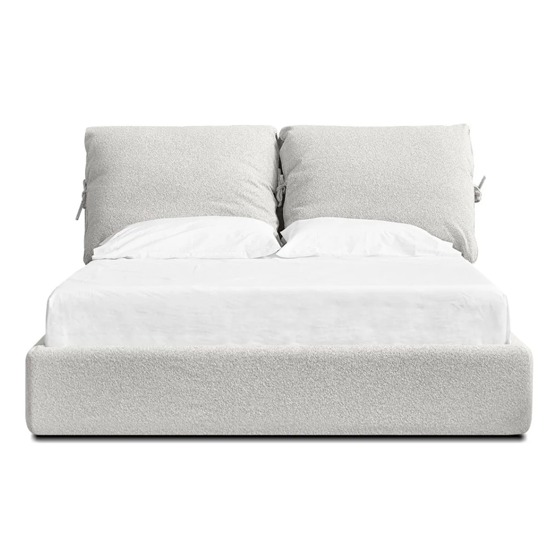 Plume Bed - Oat Tweed