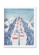 Red Chair Watercolour Print