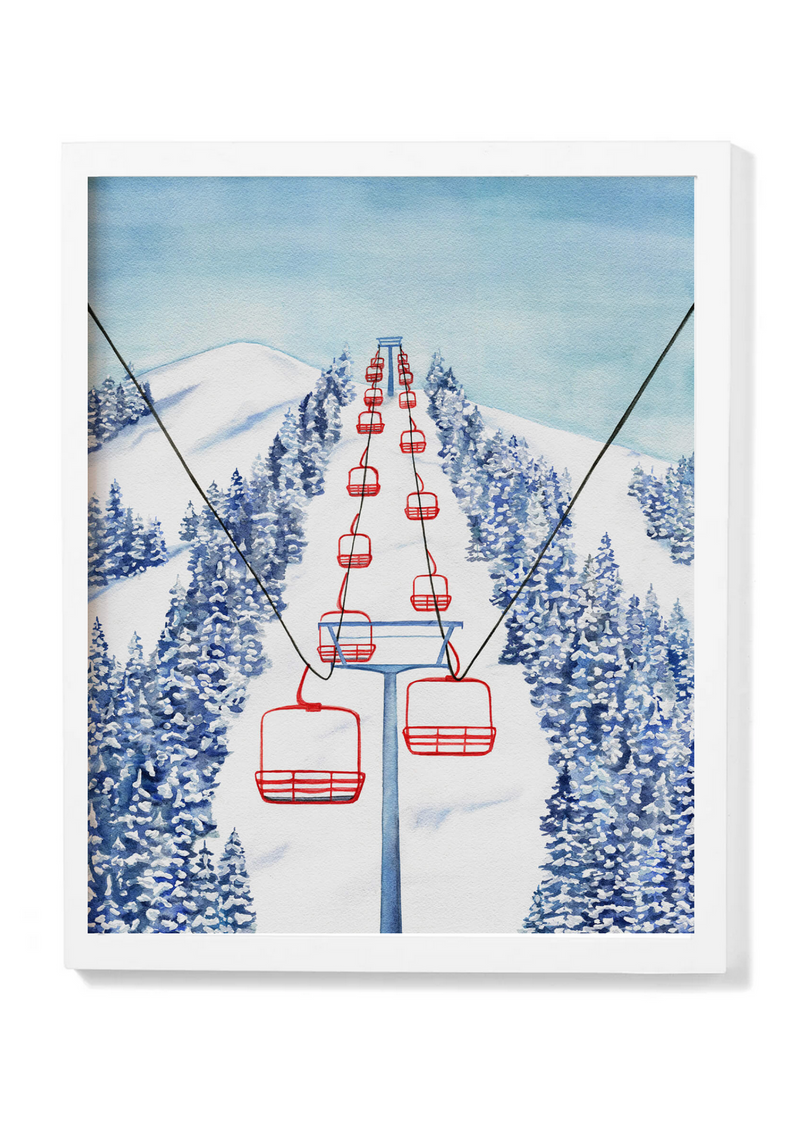 Red Chair Watercolour Print