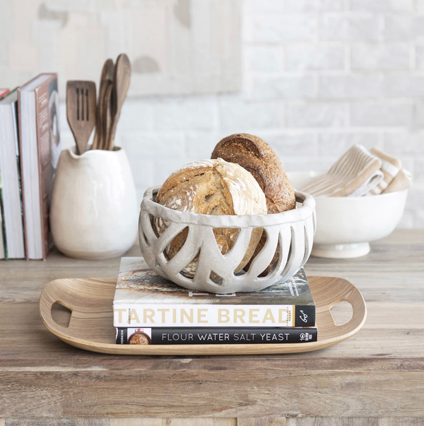 Stoneware Bread Basket