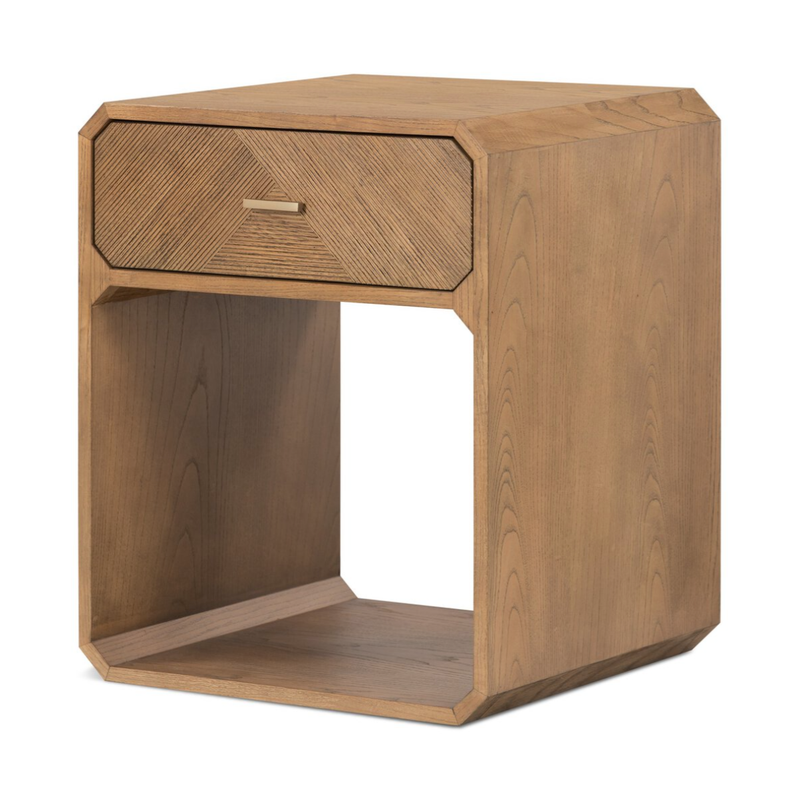 Caspian Nightstand in Natural Ash Veneer