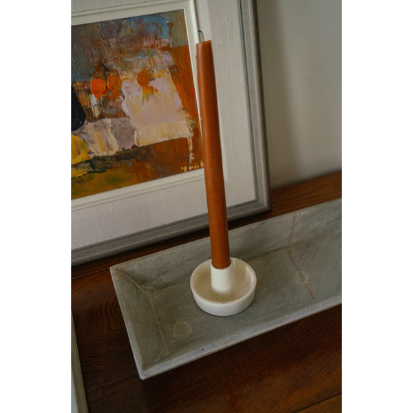 Estelle Candle Holder in Ivory