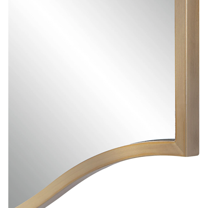 Florianne Mirror with Plated Champagne Frame