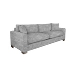 Custom Retreat Sectional - Gr.8 Wesley Linen - LAF One Arm Loveseat + RHF End Chaise - Uptown Light Legs