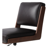 Landon Armless Desk Chair in Sonoma Black
