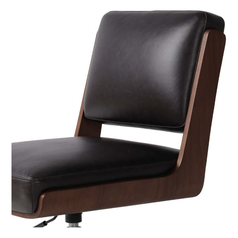 Landon Armless Desk Chair in Sonoma Black