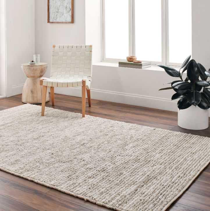 Continental Jute Rug in Ivory