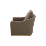 Linden Swivel Chair in Soft Taupe