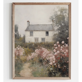 Vintage Spring House Art Print