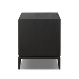 Rosenell Open Nightstand in Black Oak