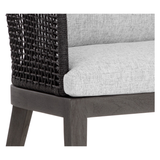 Capri Dining Armchair in Smoke Grey