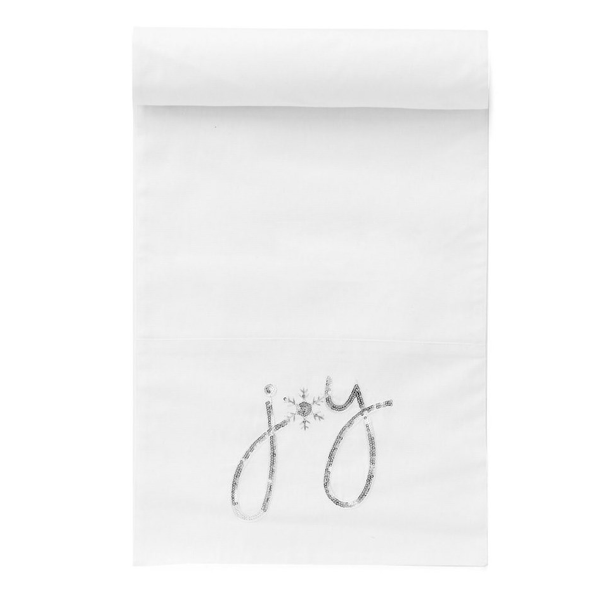 Xmas Runner Sequin Joy White/Silver