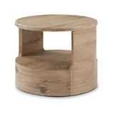 Matheus End Table in Natural French Oak