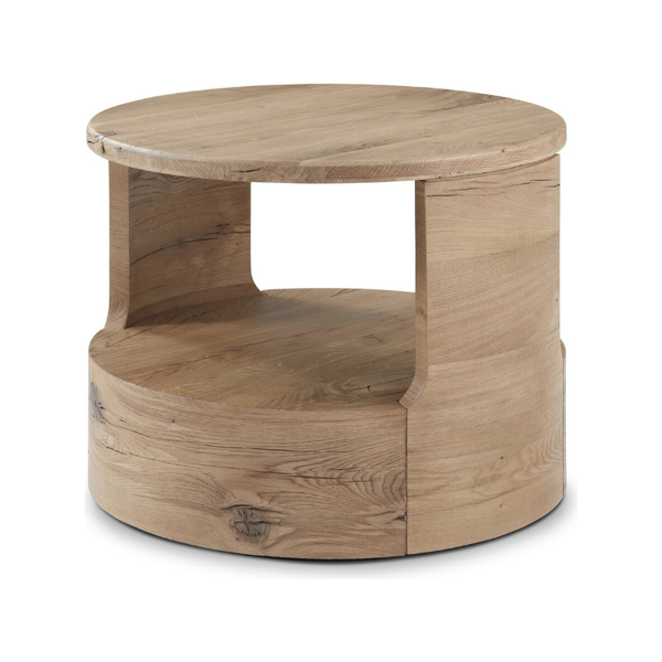 Matheus End Table in Natural French Oak