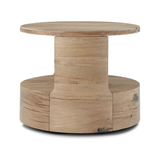 Matheus End Table in Natural French Oak
