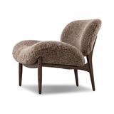 Celine Chair in Taupe Shearling