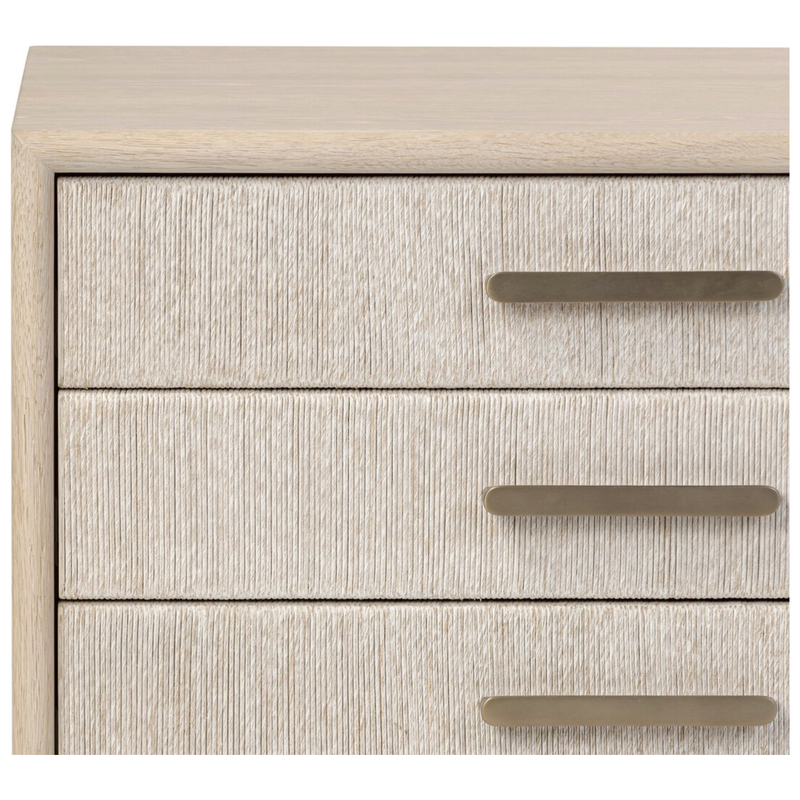 Rosenell Closed Nightstand in Natural Oak Veneer