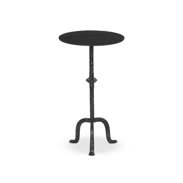 Jocelyn End Table in Raw Black Iron