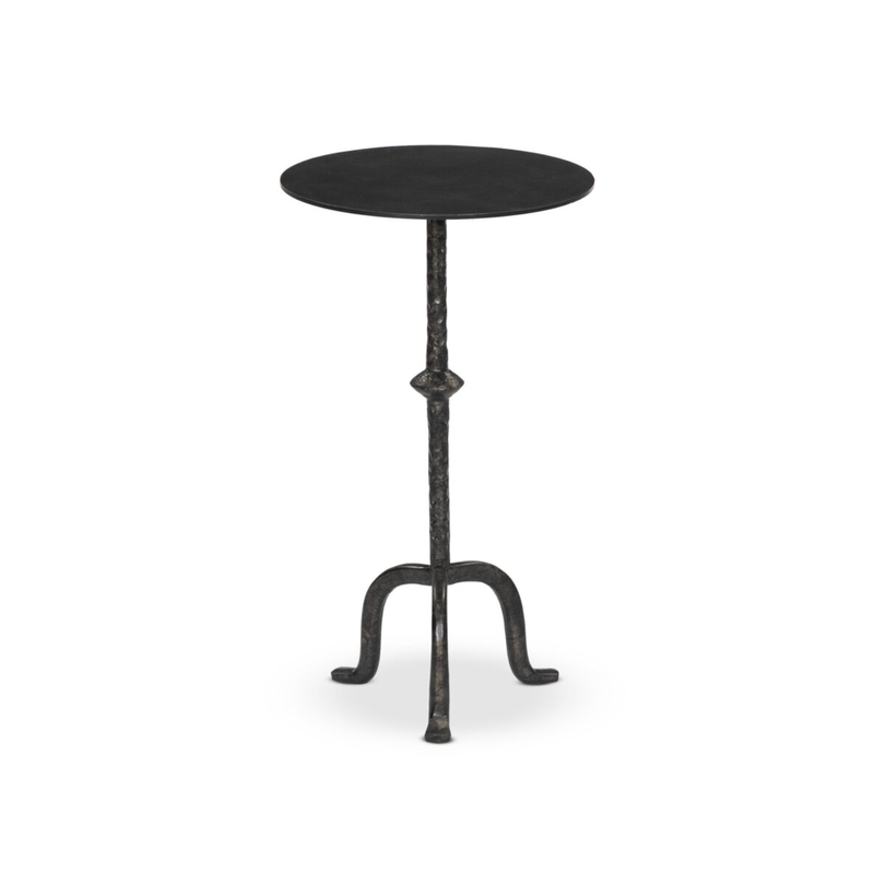 Jocelyn End Table in Raw Black Iron