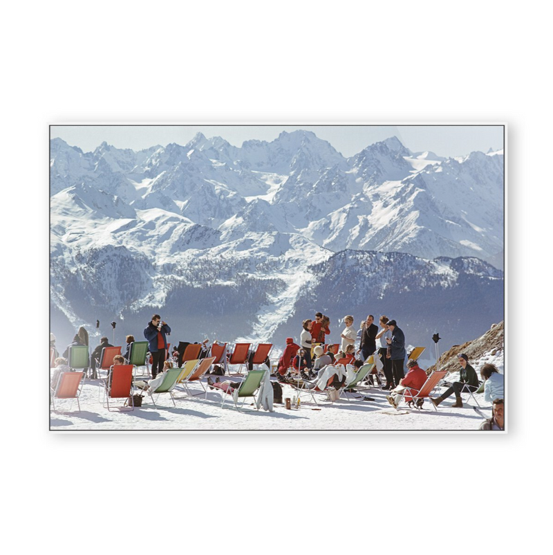 Lounging In Verbier by Slim Aarons