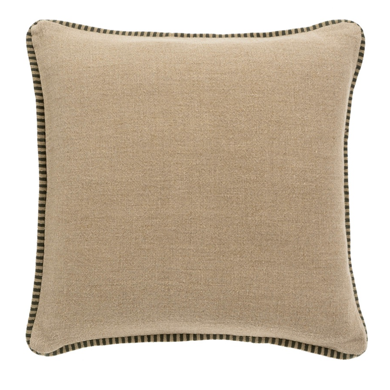 Honfleur Linen Cushion - Charcoal